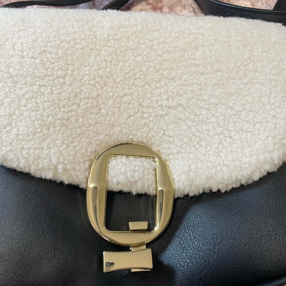 JustFab LEATHER CLUTCH PURSE WITH LONG STRAP - Picture 6 of 11